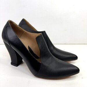 John Fluevog Kendra Shoes Womens Size 10 Black Heels Elegant Conversations